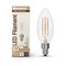 Bulbrite LED Filament, 6.5 Watt Dimmable B11 Light Bulb, Clear Glass Finish, E12 Base, 5000K, 750 Lumens, 4PK 862079 - alternate 10