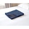Homeroots 50" X 70" Blue And Off White Geometric Cotton Quilted Kantha Throw Blanket with Embroidery 544538 - alternate 4