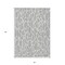 Homeroots 3' X 5' Silver And Ivory Geometric Washable Indoor Outdoor Area Rug 599310 - alternate 5