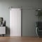 Sartodoors Barn Door 24 x 84 inches, BASIC 9233 White, 6.6FT Silver Rail Track Heavy Hardware Set, Solid Pan BASIC9233BD-S-SKIN-2484 - alternate 1