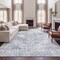 Jonathan Y Eleanor Vintage Medallion Border Non-Slip Machine-Washable Light Gray/Ivory 3 ft. x 5 ft. Area Rug VOR100A-3 - alternate 3