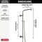 Delta Universal Showering Components Emerge 26" Round Shower Column 58820-SS-PR - alternate 4