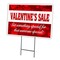 Signmission Valentines Day Sale Yard & Stake outdoor plastic coroplast window, C-1824-DS-Valentines Day Sale C-1824-DS-Valentines Day Sale - alternate 1