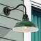 Jonathan Y Aurora 12.25" 1-Light Farmhouse Industrial Iron LED Gooseneck Arm Outdoor Sconce, Green JYL7613F - alternate 7