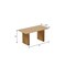 Homeroots 79" Natural Solid Wood Double Pedestal Base Dining Table 721122 - alternate 4
