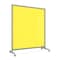Ghent EZ Mobile Glassboard, Aluminum Frame, Magnetic, 75"H x 62"W, Yellow EZ1MA7562YW - alternate 1