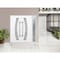 Vdomdoors Steel Double Doors Deux 6500 White Sidelight Exterior Window Stainless Inserts Single Modern Painte DEUX6500DEXD-WS-RH-W72+14 x H80 - alternate 6