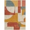 Homeroots 3' X 5' Coral Gold And Ivory Geometric Washable Indoor Outdoor Area Rug 617902 - alternate 7