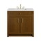 James Martin Vanities Bellshire 36" Single Vanity, Honey Oak w/ 3 CM White Zeus Silestone Top 660-V36-HNO-3WZ - alternate 1