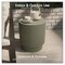 Leisuremod Eden 14 in Round Stone Side Table, Weatherproof Pedestal Base, Fully Assembled EST14OG - alternate 7