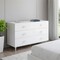 Homeroots 47" White Finish Manufactured Wood Six Drawer Double Dresser 490490 - alternate 3