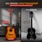 Pyle Steel String Acoustic Guitar Kit, 4/4 Full Size Cutaway All-Wood Guitarra Acustica with Premium PGSTGR007CBS - alternate 5