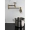 Kingston Brass Wall Mount Pot Filler Faucet, Antique Brass KS8103RX - alternate 6