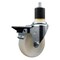 Service Caster 4'' Nylon Swivel 1-7/8'' Expanding Stem Caster with Brake SCC-EX20S414-NYS-PLB-178 - alternate 1