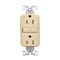 Eaton Wiring Devices Eaton Tamper-Resistant GFCI Receptacle, 125 V, 15 A, NEMA: NEMA 5-15R, Back, Side Wiring, Ivory TRGF15V-3-L - alternate 1