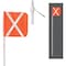 Safetywhips Warning Whip Telescoping Whip with Flag, White Whip, Orange Flag, White Reflective X, 79 Length TW11D-XW - alternate 5