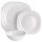 Gibson Ultra Piazza 18 Piece Soft Square Tempered Opal Glass Dinnerware Set in White 131711.18R - alternate 7