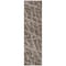 Homeroots 8' Runner Brown Abstract Washable Non Skid Indoor Outdoor Runner Rug 559245 - alternate 6