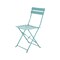Homeroots Set of Two Teal Blue Aluminum Outdoor Folding Dining Chairs 606525 - alternate 7