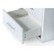 Homeroots Modern Glossy White Box Nightstand with Two Drawers 473029 - alternate 2