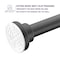 Anzzi 48-88 Inches Shower Curtain Rod with Shower Hooks in Matt Black AC-AZSR88MB - alternate 5