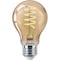 Signify 60W Equivalent Amber Medium A19 Dimmable Vintage LED Light Bulb 565796 - alternate 4