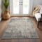 Homeroots 3' X 5' Taupe And Ivory Abstract Washable Indoor Outdoor Area Rug 612370 - alternate 4