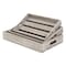 Homeroots 19in Gray Rectangular Wood Handmade Tray With Handles 483317 - alternate 6