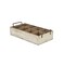 Homeroots 18" Off White Solid Wood And Metal Crate 487951 - alternate 1