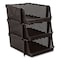 Advantus Nest and Stack Open Lid Storage Bin, 13.5in x 15in x 8.5in, Black, 3PK 39221 - alternate 1