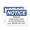Signmission Warning Nude People Here If This Offends, 10 Inch X 7 Inch, Plastic Sign, 2PK OS-2PACK-NS-P-710-L-18917 - alternate 1