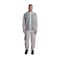 Vguard Spunbond Polypropylene Coverall, 28gsm, White, Elastic Wrists & Ankles, MD, 25PK BC12A12 - alternate 1