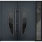 Vdomdoors Steel Double Doors Deux 6501 Anthracite Sidelight Exterior Window Stainless Inserts Single Modern P DEUX6501DEXD-BLK-RH-W72+14 x H80 - alternate 1