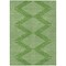Homeroots 5' X 8' Green And Ivory Geometric Washable Indoor Outdoor Area Rug 598563 - alternate 8