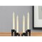Homeroots Set of Four Beige Flameless Taper Candle, 4PK 517672 - alternate 5