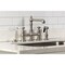 Kingston Brass Bridge Kitchen Faucet with Brass Sprayer, Brushed Nickel KS7278BPLBS - alternate 4