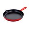 Megachef Round 10.25 Inch Enameled Cast Iron Skillet in Red MG-FR26AR - alternate 8