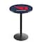 Holland Bar Stool Co 42" Blk Wrinkle University of Dayton Pub Table, 36" dia. Top L214B4236DytnUn - alternate 1