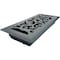 Sierra Grates 4 in. H X 14 in. W Powder Coat Steel, Granite Grey Floor Register FLR414-GRY - alternate 5