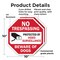 Signmission No Trespassing Protected by Video S, 10 inch X 10 inch, Plastic Sign, 2PK OC-P-2PACK-10-92 - alternate 6