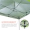 Ergodyne Single Lime Heavy Duty Pop-Up Tent - 10ft x 10ft 6002 - alternate 7