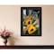 Homeroots Sunflower Bouquet Black Framed Print Wall Art 529963 - alternate 3