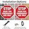 Signmission Stop Door for Emergency Use Only, 6 inch X 6 inch, Plastic Sign, 2PK OC-P-2PACK-6-279 - alternate 4