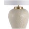 Jonathan Y Regency Palm Leaf 31.5" Ceramic/Metal Bohemian Cottage LED Table Lamp, Cream JYL6617A - alternate 6