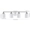 Jonathan Y Lydia 33.25" 4-Light Farmhouse Cottage Metal LED Vanity Light with Frosted Glass Shades, Chrome JYL7552A - alternate 9