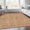 Homeroots 10' X 14' Terra Cotta Copper And Beige Geometric Washable Indoor Outdoor Area Rug 583401 - alternate 9