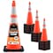 Xpose Safety Traffic Safety Cone, 36 in, PVC, Dual 6 in & 4 in Reflective Collar, Orange, 24 pk LTC18-6-24-X-S - alternate 1