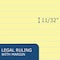 Roaring Spring Case of Canary Legal Pads, 8.5"x11.75", 50 sheets of Paper/Pad, stapled and taped, Micro-Perforated, PK36 74764cs - alternate 5