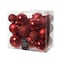 Decoris Red Assorted Shatterproof Ornaments 9020741 - alternate 1