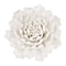 Homeroots 6" Off White Ceramic Flower Hanging Dimensional Sculpture 401281 - alternate 1